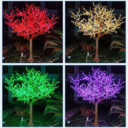 Outdoor RGB Colour LED Cherry Blossom Christmas Tree Lamp 3M 3240 Led Bulds Xmas Tree Light For Garden Landscape Festival Decor