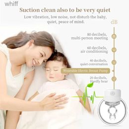 Breastpumps Strong Suction Power Breastpump Milk Collector Women Gift for Baby BreastfeedingL231118