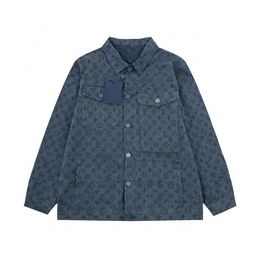 Designer men's jacket jacquard suede coat pattern wool sweater street hip-hop jacket street embroidery coats W22W2