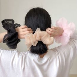 Headwear Organza Scrunchie Hair Ring Bands Ties For Girls Ponytail Holders Elastic Hairbands Elastic Hairband Hair Accessories
