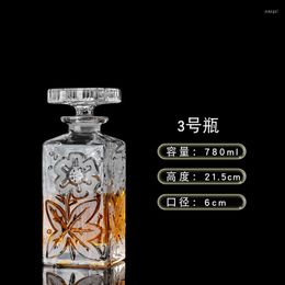 Hip Flasks Classic Glass Flask Set Ceramics European Style Sealed Whisky Light Luxury Jar Flasque Alcool Table Supplies