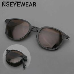 Sunglasses NEW STADNING Polarized Sunglasses Women Folding Classic Aviation Sun Glasses for Men Aviador High Quality Male Shades Q231120