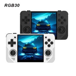 Portable Game Players POWKIDDY RGB30 Retro Pocket 720 720 4 Inch Ips Screen Built in WIFI RK3566 Open Source Handheld Console Children's Gifts 231117