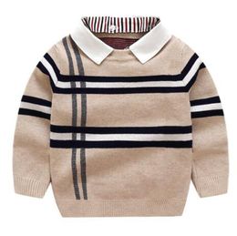Kids Pullover Sweater Autumn Winter Sweaters Coat Jacket For Toddle Baby Boy Outerwear Children Boys Clothes