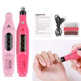 Nail Art Equipment CNHIDS Professional Electric Drill Machine Files Pen Pedicure With Bits Milling Gel Polish Remover Manicure 230417