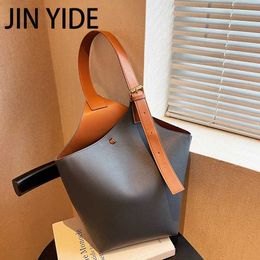 Shoulder Bags Bucket Bags for Women 2023 Classic Ladies Tote Bag Leather Casual Design Shoulder Bag Luxury Designer Crossbody Female Handbag