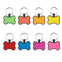 Dog Tag Id Card Creative Boneshaped Tag Keychains Diy Food Grade Sile Pet Id Tags Keyring Keychain Drop Delivery Home Garden Dhgarden Dh5Fo