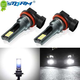 New 2pcs H8 LED Bulb Led Lamp Super Bright Car Fog Lights Day Driving Running Light 12V 6000K White