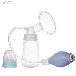 Breastpumps Manual Breast Pump Powerful Baby Nipple Suction 120ml Feeding Milk Bottles Breasts Pumps Bottle Sucking Postnatal SuppliesL231118