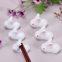 Animal chopsticks holder storage creative rabbit chopsticks rest ceramic chopsticks restaurant decorative