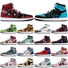 DIY classics Customised shoes sports basketball shoes 1s men women antiskid anime loafers Customised figure sneakers 36-48 319352