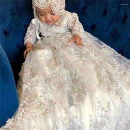 Girl Dresses Lace Princess Baby Dress 1 Year Birthday Infant Born Party Flower Christening Go