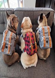 Luxury Fashion Adjustable Dog Supply Backpack Saddle Bag Outdoor Puppy Handbag Purse Pet Valise Travel Hiking Shopping Schnauzer S8894658