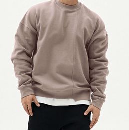 lu Men Hoodies Sweatshirts Brand Sweater Casual Mens Gyms Fitness Bodybuilding Pullovers Add fleece to thicken