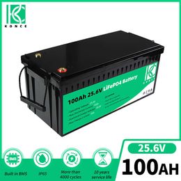 24v 100ah Lifepo4 Battery Deep Cycle Rechargeable Lithium iron Phosphate Lifepo4 Pack Built-in BMS For Home RV Boats Golf Carts