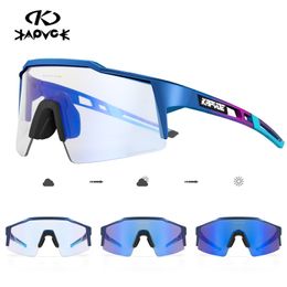 Outdoor Eyewear Kapvoe Glasses UV400 Cycling Bike Fishing Sunglasses Hiking Riding PolarizedPochromic Sport Goggle 230418