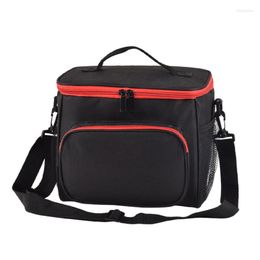 Dinnerware Sets Insulated Lunch Bag For Women Men Cooler Kids Tote Picnic Thermal Box Black