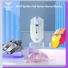 Mice Aula spider Full Series Sc300 S80 S50 Sc830 Wired Esports Games Mouse Usb Macro Programming Desktop Laptop Computer Office Home 231117