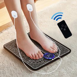 Foot Care Smart EMS Mat Electrical Muscle Stimulation Massage Feet Relax Legs Boost Blood Circulation Relieve Ache Pain Health 231117