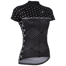 Racing Jackets 2023 Cycling Jersey Women Short Mountain Bike Wear MTB Santic Maillot Bicicleta Ropa Ciclismo Summer Black Style