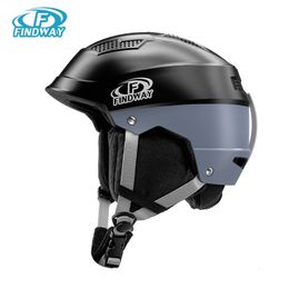 Ski Helmets Findway Professional Ski Helmet Integrally-Molded High-Quality Breathable Snowboard Helmet Cycling/Skate Skiing Warm Equipment 231116