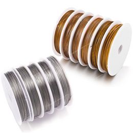 1 Roll/lots 0.3-1.0mm Resistant Strong Line Stainless Steel Wire Tiger Tail Beading Wire For Jewellery Making Finding Jewellery MakingJewelry Findings Components