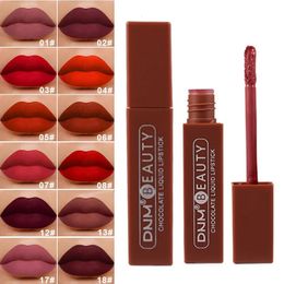 Lipstick Lip Stick Long Lasting Chocolate Gloss Matte Glaze Cream Liquid Makeup Beauty Non stick Cup Waterproof Cosmetic 231113