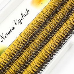 Grafting World Fish Tail Eyelash 8mm/10mm/12mm Dove Tail Individual Eyelash Extensions Makeup Tools AccessoriesFalse Eyelashes makeup