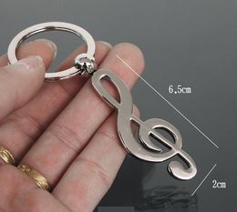 Metal Musical Note Keychain Gift Key Holder Cool Luxury Car Key Ring Musical Bag pendant Keychains For Man Women Gift jewelry Gift Jewelry