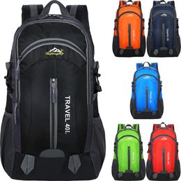 Backpack Outdoor Sports Long Distance Trip Cycling Backpack Mountaineering Shoulders Bag Camping Travel Knapsack Climbing Hiking Rucksack 230418