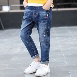 Jeans DIIMUU Kids Clothing Boys Children Straight Denim Pants Spring Autumn Long Trousers Teenage Baby Casual Straght Trousers 230418