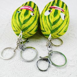 Fidget Toy For Adhd Watermelon Strips Inside Voice Funny Mouth Replacing Keychain Pendant Adult Decompression Doll Talk Doll Plush Toy Plushies Christmas Gift