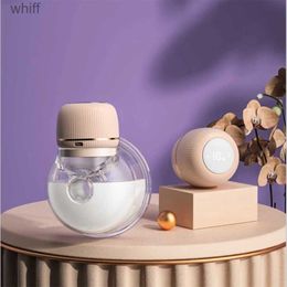 Breastpumps LED Breast Pump Can Be Worn Electric Breast Pump Hand-Free Milk Extractor with 9 Level Working Mom Breastfeeding PumpL231118