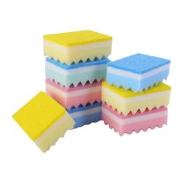 Sponges & Scouring Pads Cleaning Sponges Pads Kitchen Cleanings Tool Home Essential Colour Random Household Wave Sponge Drop Delivery H Dh0Xl