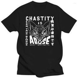 Men's T Shirts 2023 Brand Latest Tshirts For Men Cotton Chastity Is T-Shirt Short Sleeve O-Neck Casual Tee Shirt 4XL 5XL 6X