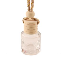 6ml Car Perfume Bottle Air Freshener Container Hanging Glass Bottle Car-styling For Essential Oils Perfume Pendant dh33