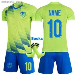 Collectable Men Women Kids Survetent Football Jerseys Children's Soccer Sets Uniforms Shirt Shorts Training Suit Youth Sport Kit Clothing Q231118