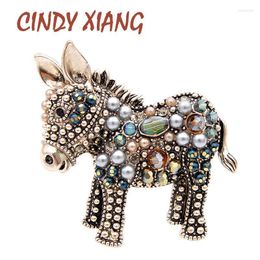 Brooches Pins XIANG Arrival Cute Beads Donkey For Women Fashion Animal Elegant Coat Accessories High Quality GiftPins Kirk22