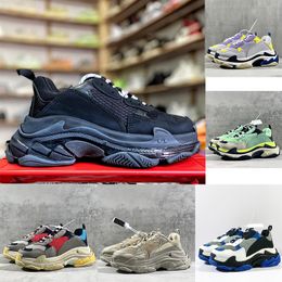 balencig balencias s luxury triple Balenaiicgaa Fashion sneaker Black casual shoes Mens women designer walking shoes man platform sports shoes black grey red pink b