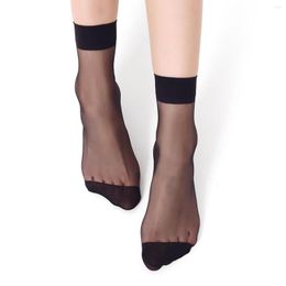 Women Socks 10 PAIRS Stockings Spring And Summer Thin Silky Invisible Wholesale Anti-hook Wear-resistant Female