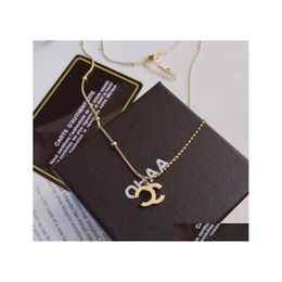 Pendant Necklaces Luxury Quality Necklace Charm Selection Fashion Matching Personalised Style Designer Super Brand Classic Premium J Dhcgm