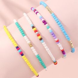 Strand Bohemian Beads Bracelet For Women Ethnic Elastic Boho Multilayer Colourful Seed Beaded 2023 Holiday Jewerly AM3170