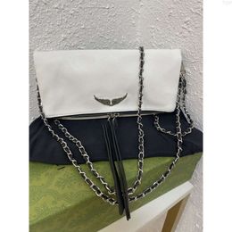 Zadig Voltaire Chains Bags Designer Woman Bag ZV Women Shoulder Vintage Rivet Handbag Crossbody Purse Genuine Leather Cross Body Chain Bolso muje