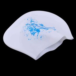 Swimming caps Elastic Silicone Long Hair Swimming Pool Hat for Swimmers with Long Thick Curly Hair for Women Girls Men P230418