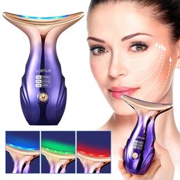 Face Care Devices RF Lifting Device Neck Eye Massage Slimming EMS Beauty Skin P otherapy Machine Anti Ageing Reduce Double Chin 231118