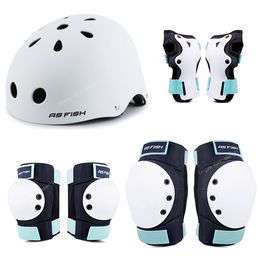 Roller Skating Protector Helmet for Teenage Adults Outdoor Cycling Rock Climbing Kneepads Elbow Pad Hand Head Protective Gear Sports SafetyElbow Knee Pads