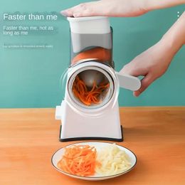 1pc, Vegetable Cutter, Rotary Vegetable Slicer, Vegetable Grater, Manual Cheese Grater, Suitable For Cheese, Vegetables, Fruits, Potatoes, And Nuts, Potato Shredders