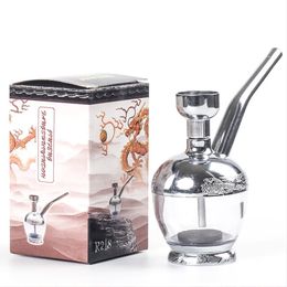 Smoking Pipe Filtered hookah bottle, small water pipe, men's portable hookah bag, pipe, tobacco, cut tobacco, cigarette