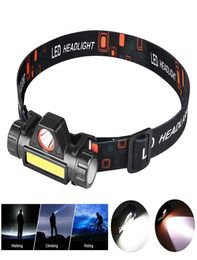 Headlamp Flashlight USB Rechargeable LED Headlight IPX4 Waterproof Head Lights for Camping Running Hiking Outdoors Hunting6587098