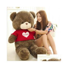 Stuffed Plush Animals Teddy Bear 80 Cotton Light Brown Nt 40/60/80Cm Cute Huge Soft Toy Drop Delivery Toys Gifts Dhump